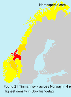 Surname Tinmannsvik in Norway Surname Tinmannsvik in Norway