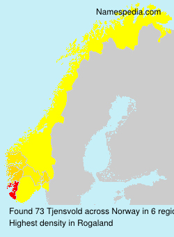Surname Tjensvold in Norway Surname Tjensvold in Norway