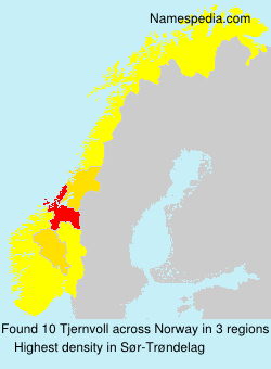 Surname Tjernvoll in Norway