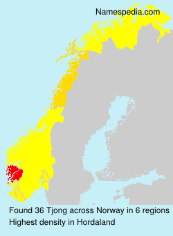 Surname Tjong in Norway Surname Tjong in Norway