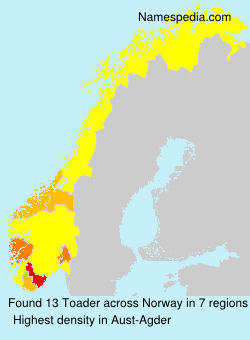 Surname Toader in Norway Surname Toader in Norway