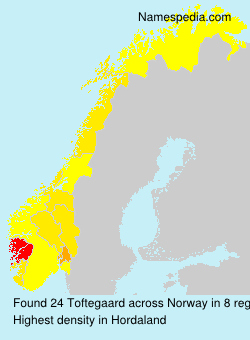Surname Toftegaard in Norway Surname Toftegaard in Norway