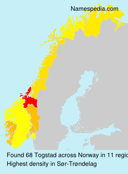 Surname Togstad in Norway Surname Togstad in Norway