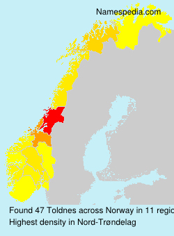 Surname Toldnes in Norway Surname Toldnes in Norway