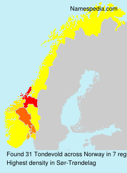 Surname Tondevold in Norway Surname Tondevold in Norway
