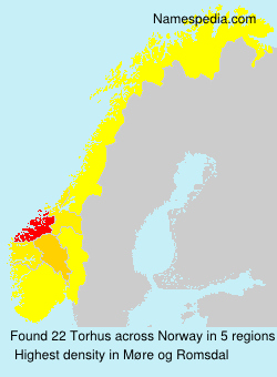 Surname Torhus in Norway