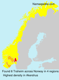 Surname Traheim in Norway Surname Traheim in Norway