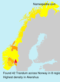 Surname Trandum in Norway Surname Trandum in Norway