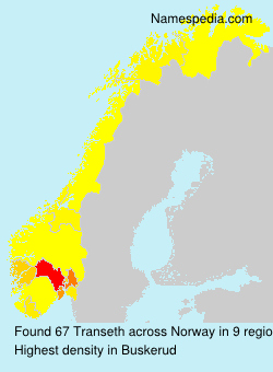 Surname Transeth in Norway Surname Transeth in Norway