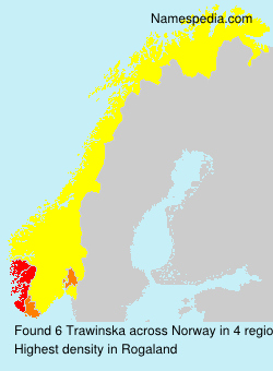 Surname Trawinska in Norway Surname Trawinska in Norway