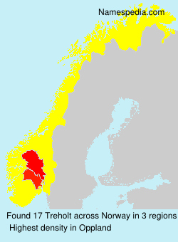 Surname Treholt in Norway Surname Treholt in Norway