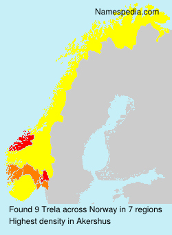 Surname Trela in Norway Surname Trela in Norway