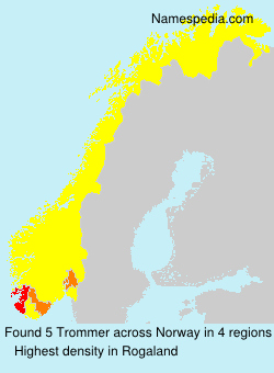 Surname Trommer in Norway Surname Trommer in Norway