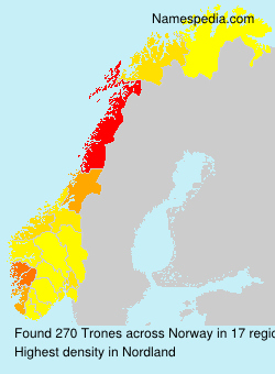 Surname Trones in Norway Surname Trones in Norway