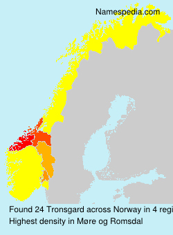 Surname Tronsgard in Norway Surname Tronsgard in Norway