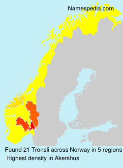 Surname Tronsli in Norway Surname Tronsli in Norway