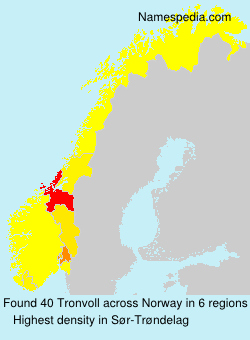 Surname Tronvoll in Norway Surname Tronvoll in Norway