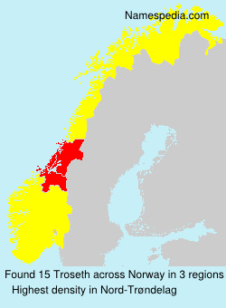 Surname Troseth in Norway Surname Troseth in Norway
