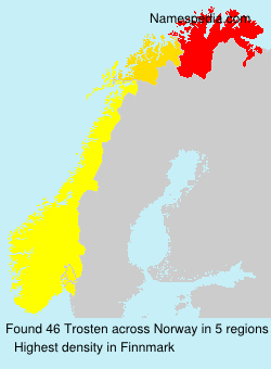Surname Trosten in Norway Surname Trosten in Norway