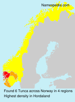 Surname Tunca in Norway Surname Tunca in Norway