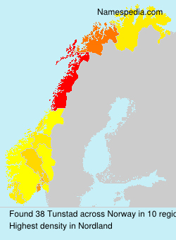 Surname Tunstad in Norway Surname Tunstad in Norway