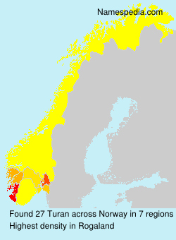 Surname Turan in Norway Surname Turan in Norway