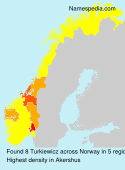 Surname Turkiewicz in Norway Surname Turkiewicz in Norway
