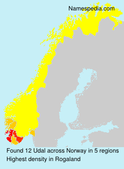 Surname Udal in Norway Surname Udal in Norway