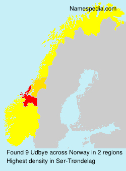Surname Udbye in Norway Surname Udbye in Norway