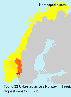 Surname Ukkestad in Norway