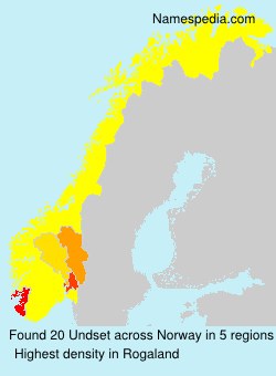 Surname Undset in Norway Surname Undset in Norway