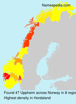 Surname Uppheim in Norway Surname Uppheim in Norway