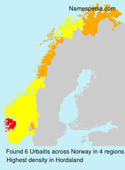 Surname Urbaitis in Norway Surname Urbaitis in Norway