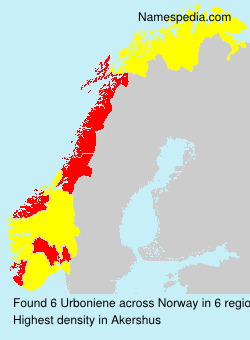 Surname Urboniene in Norway Surname Urboniene in Norway