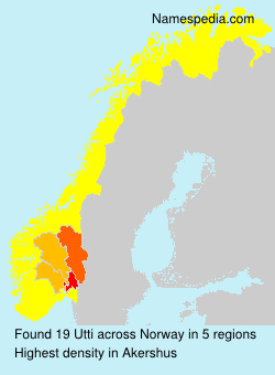 Surname Utti in Norway Surname Utti in Norway