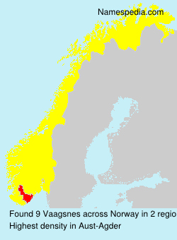 Surname Vaagsnes in Norway