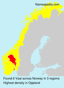 Surname Vaal in Norway
