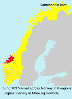 Surname Vadset in Norway Surname Vadset in Norway