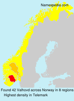 Surname Valhovd in Norway Surname Valhovd in Norway