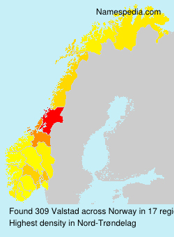 Surname Valstad in Norway Surname Valstad in Norway