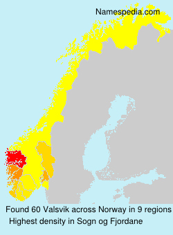 Surname Valsvik in Norway Surname Valsvik in Norway