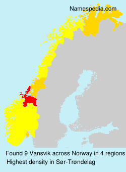 Surname Vansvik in Norway Surname Vansvik in Norway