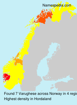 Surname Varughese in Norway Surname Varughese in Norway