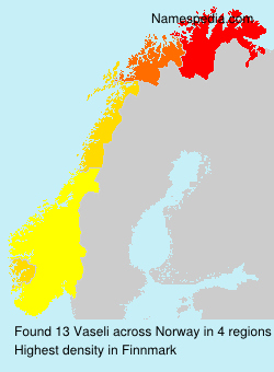 Surname Vaseli in Norway Surname Vaseli in Norway