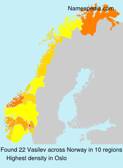 Surname Vasilev in Norway Surname Vasilev in Norway