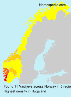 Surname Vasiljevs in Norway Surname Vasiljevs in Norway