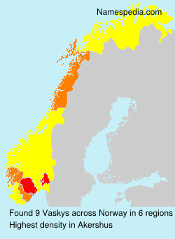 Surname Vaskys in Norway Surname Vaskys in Norway