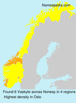 Surname Vaskyte in Norway Surname Vaskyte in Norway