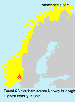 Surname Velautham in Norway