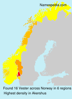 Surname Vester in Norway Surname Vester in Norway